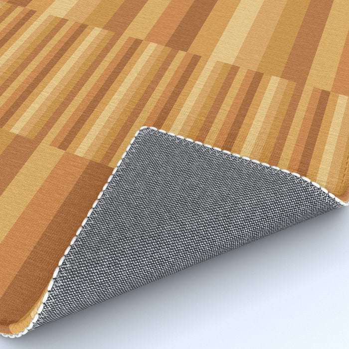 Mixed Stripes Pattern XII Orange Tones Rug Gallery Image 4