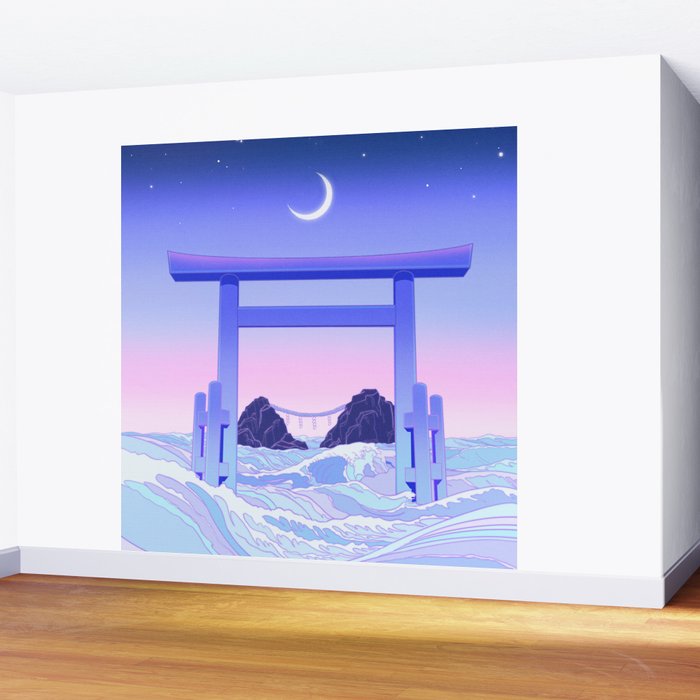 Floating World Wall Mural Gallery Image 2