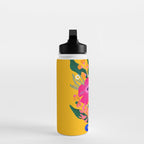 flower bouquet Pink Tangerine Water Bottle Gallery Image 3