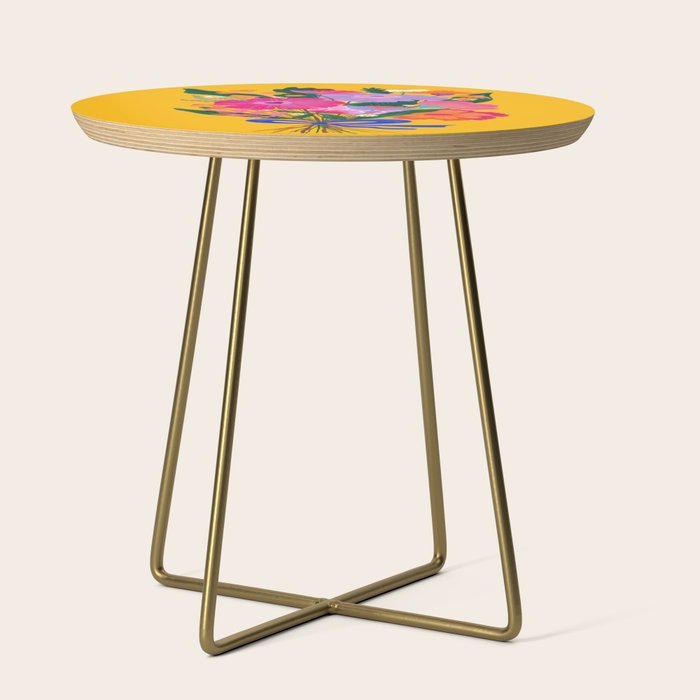 flower bouquet Pink Tangerine Side Table Gallery Image 1