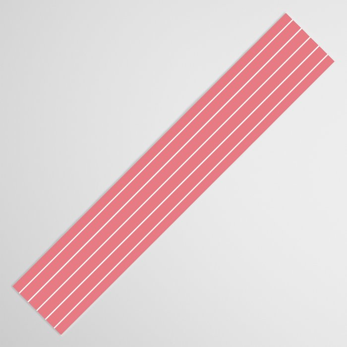 Minimal Arch XXIX Coral Pink Modern Geometric Lines Table Runner Gallery Image 3