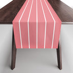Minimal Arch XXIX Coral Pink Modern Geometric Lines Table Runner Gallery Image 1