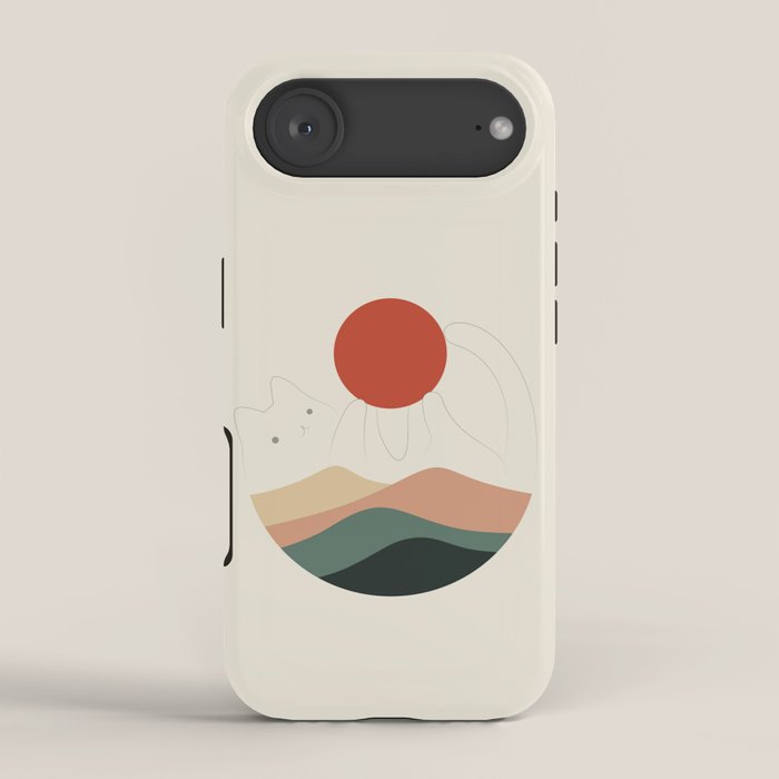 Cat Landscape 137: Holding up the Sun for you iPhone Case Gallery Image 2