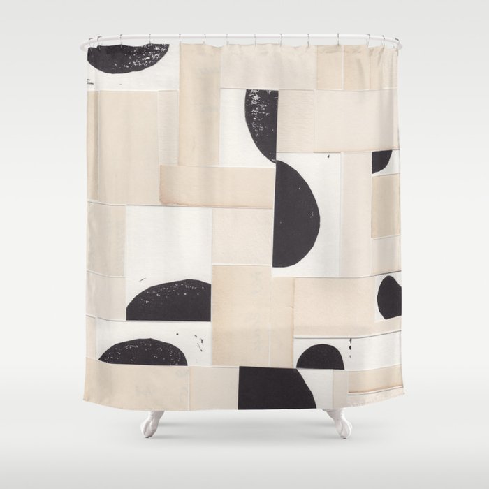 Geometric Moonscape Shower Curtain Gallery Image 1