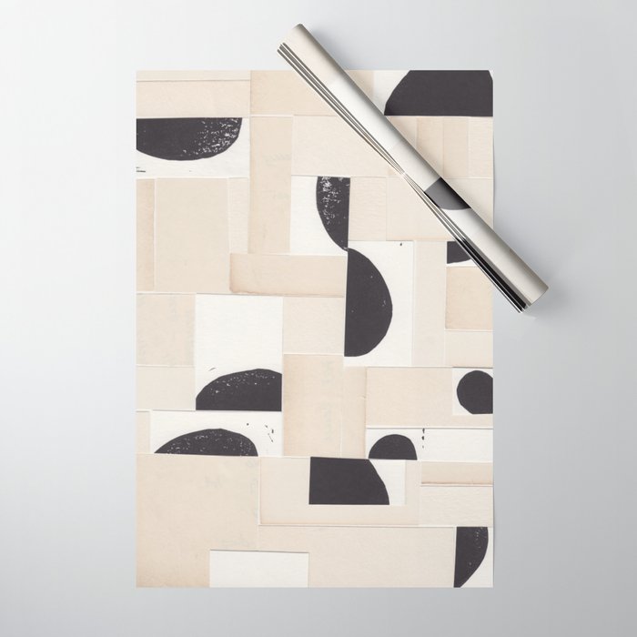 Geometric Moonscape Wrapping Paper Gallery Image 1