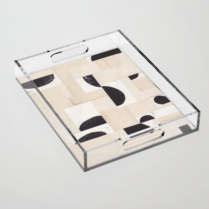 Geometric Moonscape Acrylic Tray Gallery Image 1