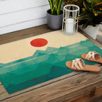 The ocean, the sea, the wave Outdoor Rug Gallery Image 2