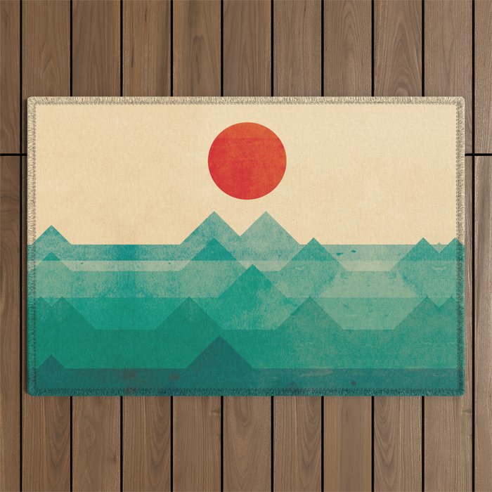 The ocean, the sea, the wave Outdoor Rug Gallery Image 1