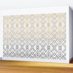 Gold And Grey Geo Wall Mural Gallery Image 2