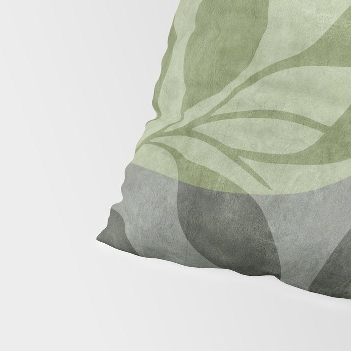 Serene Foliage Earthy Greenery Art Pillow Sham Gallery Image 4