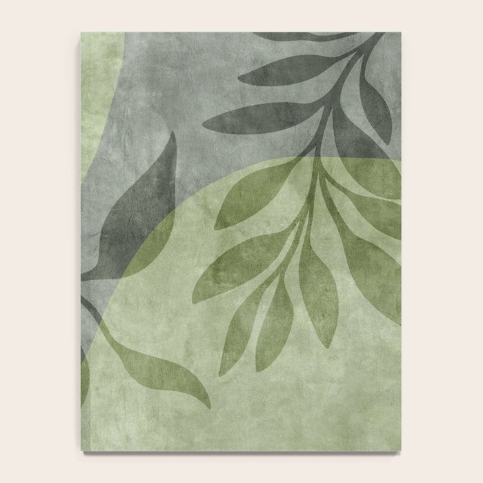 Serene Foliage Earthy Greenery Art Notebook Gallery Image 4