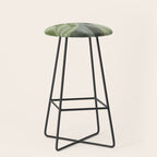 Serene Foliage Earthy Greenery Art Stool Gallery Image 1