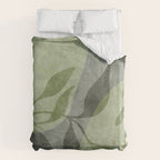 Serene Foliage Earthy Greenery Art Duvet Cover Gallery Image 6