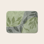 Serene Foliage Earthy Greenery Art Bath Mat Gallery Image 1
