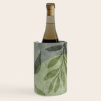 Serene Foliage Earthy Greenery Art Wine Chiller Gallery Image 3