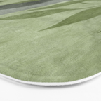 Serene Foliage Earthy Greenery Art Bath Mat Gallery Image 3