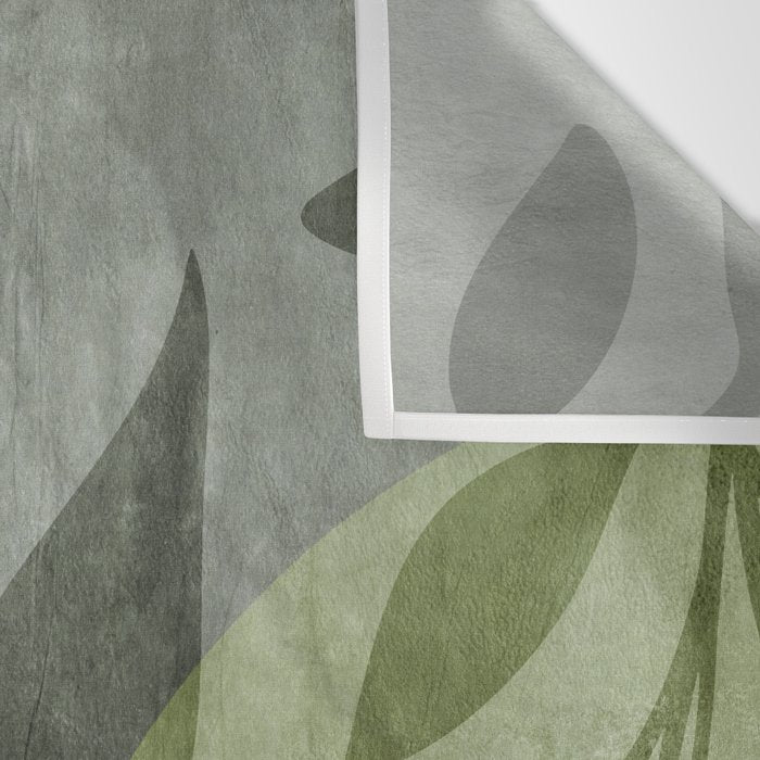 Serene Foliage Earthy Greenery Art Wall Tapestry Gallery Image 3