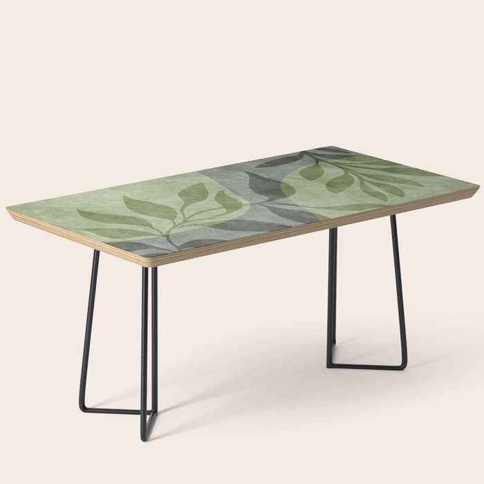 Serene Foliage Earthy Greenery Art Coffee Table Gallery Image 1