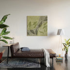 Serene Foliage Earthy Greenery Art Wood Wall Art Gallery Image 2
