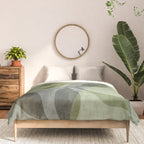 Serene Foliage Earthy Greenery Art Comforter Gallery Image 3