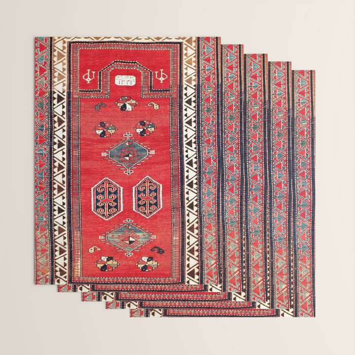 Kazak Borjalou Southwest Caucasus Niche Rug Print Wrapping Paper Gallery Image 3