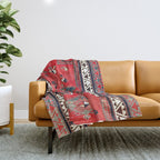Kazak Borjalou Southwest Caucasus Niche Rug Print Throw Blanket Gallery Image 1