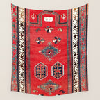 Kazak Borjalou Southwest Caucasus Niche Rug Print Wall Tapestry Gallery Image 4
