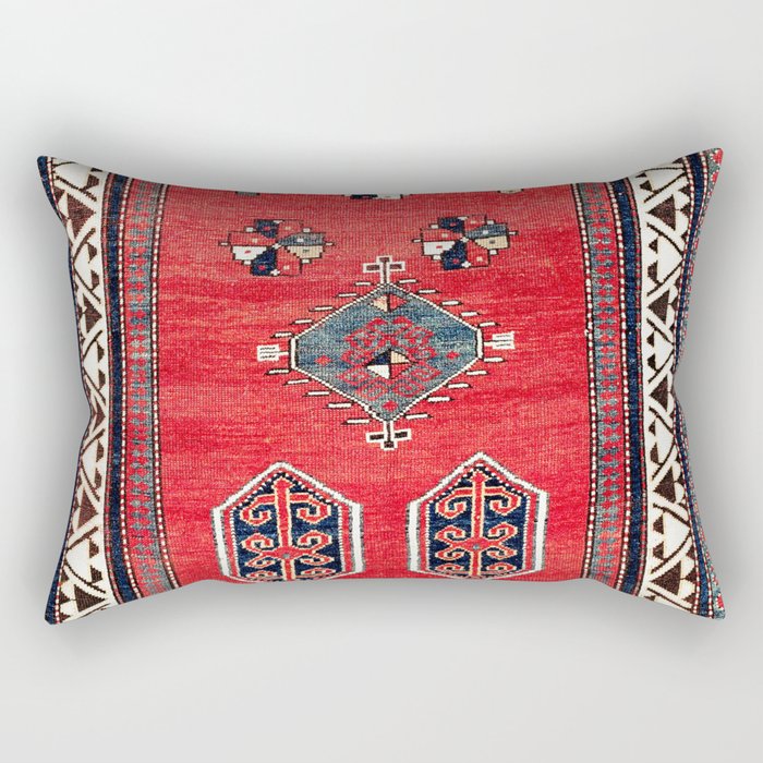 Kazak Borjalou Southwest Caucasus Niche Rug Print Rectangular Pillow Gallery Image 1