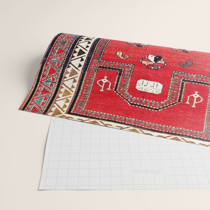 Kazak Borjalou Southwest Caucasus Niche Rug Print Wrapping Paper Gallery Image 2