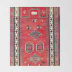 Kazak Borjalou Southwest Caucasus Niche Rug Print Throw Blanket Gallery Image 2