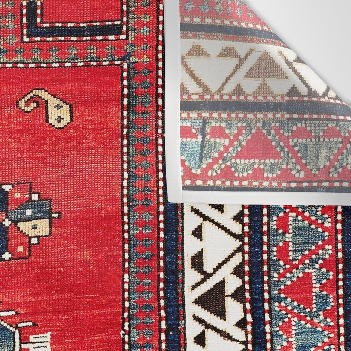 Kazak Borjalou Southwest Caucasus Niche Rug Print Wall Tapestry Gallery Image 3