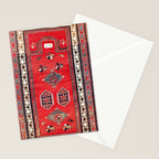 Kazak Borjalou Southwest Caucasus Niche Rug Print Stationery Card Gallery Image 2