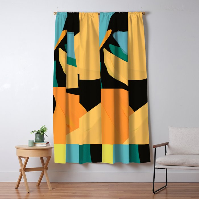 Modern Abstraction Window Curtain Gallery Image 5