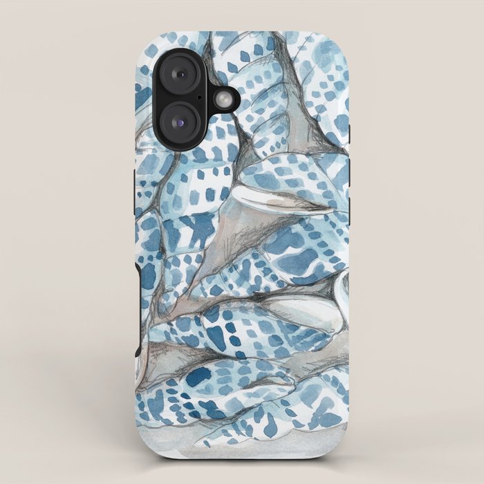 Blue Dot Shells iPhone Case Gallery Image 1