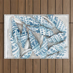 Blue Dot Shells Outdoor Rug Gallery Image 1