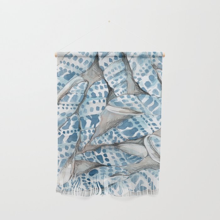 Blue Dot Shells Wall Hanging Gallery Image 1