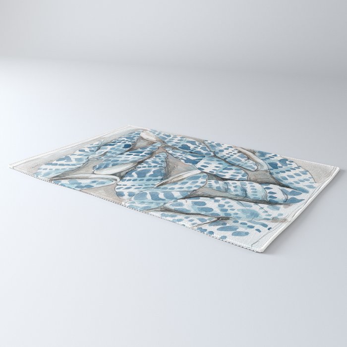 Blue Dot Shells Rug Gallery Image 3