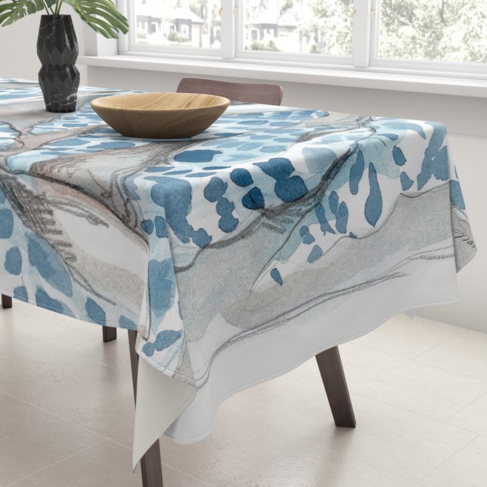 Blue Dot Shells Tablecloth Gallery Image 3