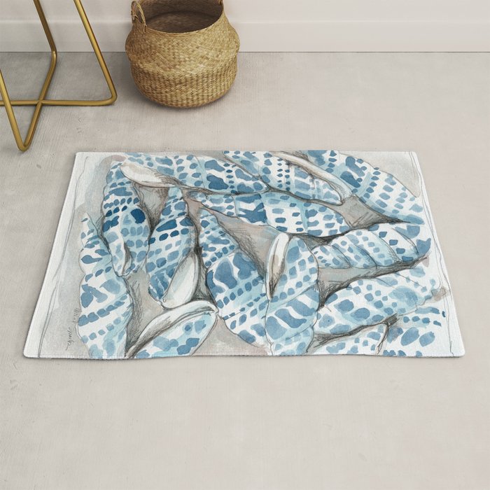 Blue Dot Shells Rug Gallery Image 1