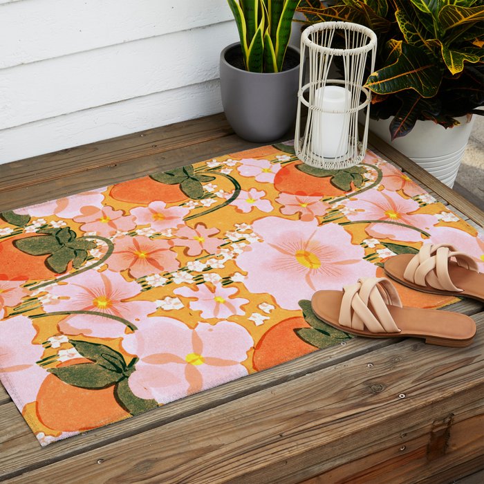 strawberry fields Outdoor Rug Gallery Image 2