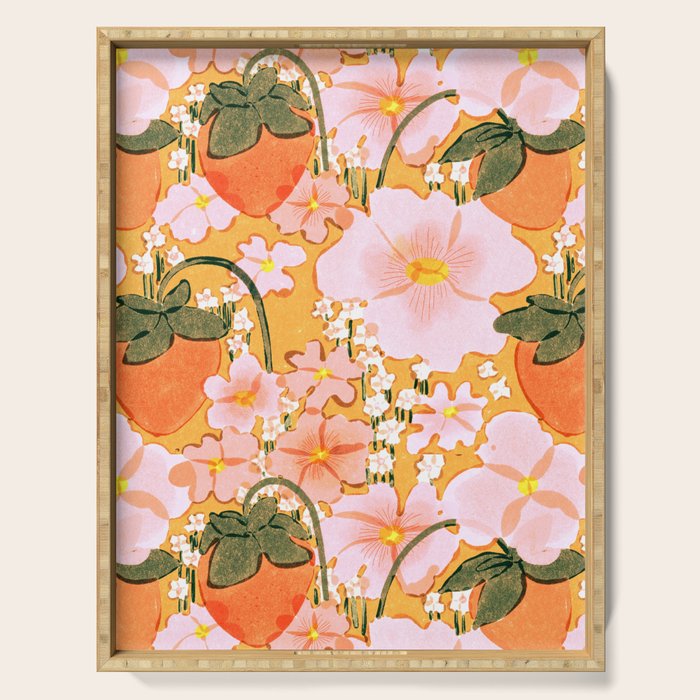 strawberry fields Serving Tray Gallery Image 1