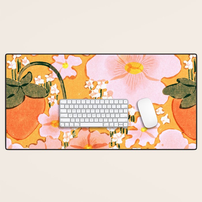 strawberry fields Desk Mat Gallery Image 1