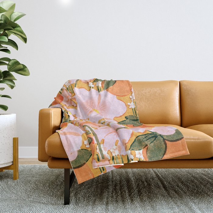 strawberry fields Throw Blanket Gallery Image 1