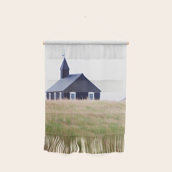 The Little Black Church - Iceland Landscape Photography Wall Hanging Gallery Image 1