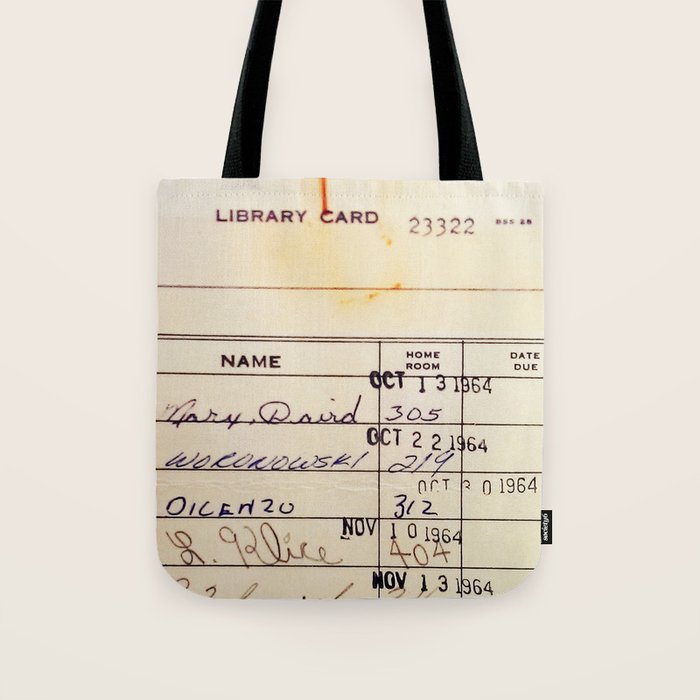 Library Card 23322 Tote Bag Gallery Image 1