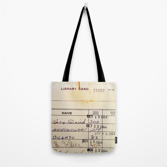 Library Card 23322 Tote Bag Gallery Image 2