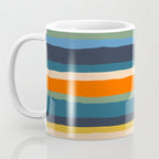 Serrate Stripes Colorful Retro Organic Contemporary Pattern Coffee Mug Gallery Image 3