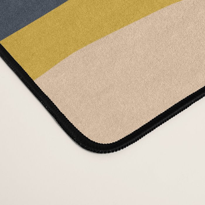 Serrate Stripes Colorful Retro Organic Contemporary Pattern Desk Mat Gallery Image 4