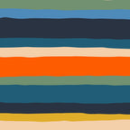 Serrate Stripes Colorful Retro Organic Contemporary Pattern Coffee Mug Gallery Image 2