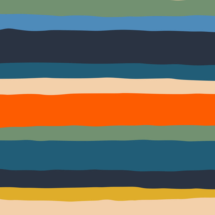Serrate Stripes Colorful Retro Organic Contemporary Pattern Coffee Mug Gallery Image 2